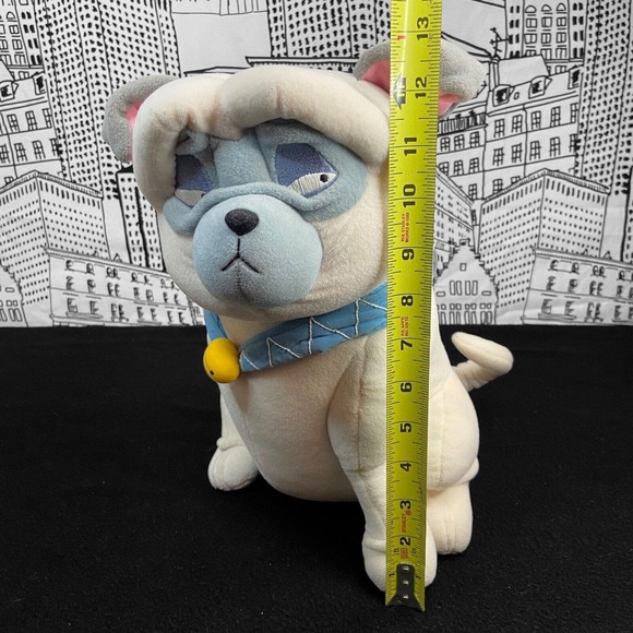 Vintage Disney Pocahontas PERCY The Pug Dog 12" Plush Stuffed Animal Toy White - Picture 2 of 16
